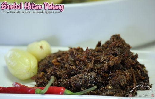 Recipe Sambal Hitam Pahang