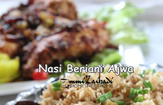 Recipe Nasi Beriani Ajwa