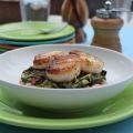 Seared Scallops With Wilted Chard