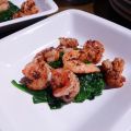 Spicy Shrimp on Spinach Recipe