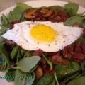 Spinach Salad With Fried Egg