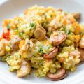 Pressure Cooker Paella with Chicken and Sausage
