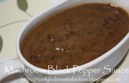 Recipe Mushroom Black Pepper Sauce