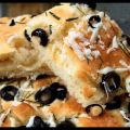 Focaccia Bread Herbed With Black Olive & Fresh[...]