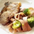 Veal cutlets with spiked pasta Recipe
