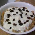 Carrot Cake Oatmeal With Cream Cheese Frosting