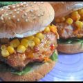 Cheesy Chicken Burger W/ Corn & Carrot[...]