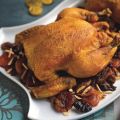 Roast Chicken with Dried Fruit and Almonds