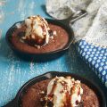Double Chocolate Skillet Brownies for Two