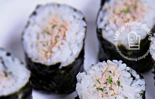 Recipe Culinary Experiment Tuna Mayo Kimbap