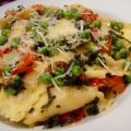Ravioli With Peas, Tomatoes And Sage Butter[...]
