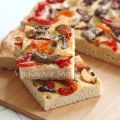 Focaccia with Roasted Garlic, Pickle Peppers[...]
