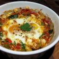 Baked Eggs With Tomato, Courgette & Capsicum.[...]
