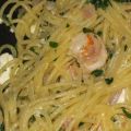 Garlic Shrimp, Lemon and Feta Spaghetti
