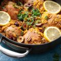 One Pan Moroccan Lemon Chicken with Orzo