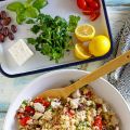 Greek Bulgur Salad with Chicken