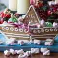 Gingerbread Christmas Boat