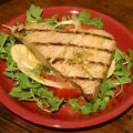 Grilled Tuna Steaks over Arugula Salad Recipe