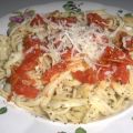 Mediterranean Pasta With Fire Roasted Tomatoes