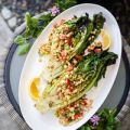 Grilled Romaine and Corn Salad
