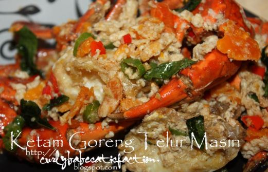 Recipe Ketam Goreng Telur Masin