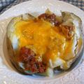 Baked Potatoes With Meat Sauce