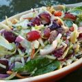 Coleslaw With Grapes and Spinach
