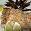 Broiled Salmon With Black Pepper and Lime Rub