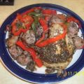 Chicken & Sausage with Mushrooms & Peppers