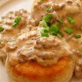 Italian Sausage Gravy and Biscuits