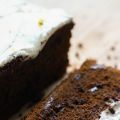 Frosted Chocolate Chip Gingerbread Loaf