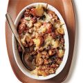 Turkey Sausage, Mushroom, and Potato Gratin