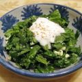 Spinach Salad With Feta and Nutmeg