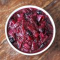 Red Onion Compôte with a Hint of Blueberry