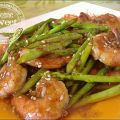 Sesame Honey Prawn With Asparagus