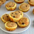 Mini Chocolate Chip Cookie Cheesecake Bites