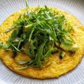 Open-faced Omelette with Arugula