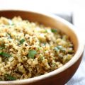 Roasted Cauliflower “Rice” with Garlic and Lemon