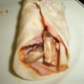 Quick Chicken Wrap up for One