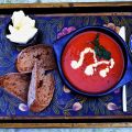Red and Yellow Bell Pepper Soup