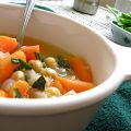 Lemon Garlic Chickpea Soup Recipe