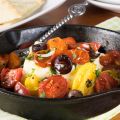 Baked Feta with Tomatoes, Olives, and Garlic
