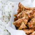 Bacon Almond Brittle with Vanilla Beans.