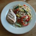 Chicken Piccata With Summer Vegetable Pasta