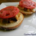 Grilled Chicken Pesto Open Faced Sandwich Recipe