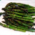 Roasted Asparagus With Garlic Dressing