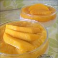 Mango and Peach Panna Cotta