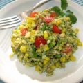 Roasted Corn & Orzo Salad With Cilantro Pesto