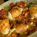 Roast Chicken Thighs  with Tomatoes and Herbs