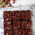Olive Oil Raspberry and Sea Salt Brownies